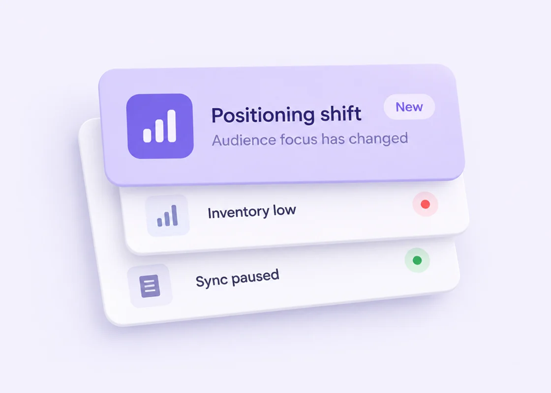 Spot important changes